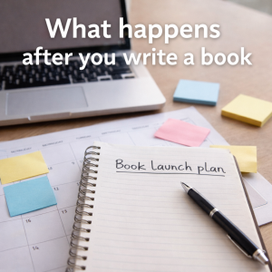 virtual assistant supporting book launch